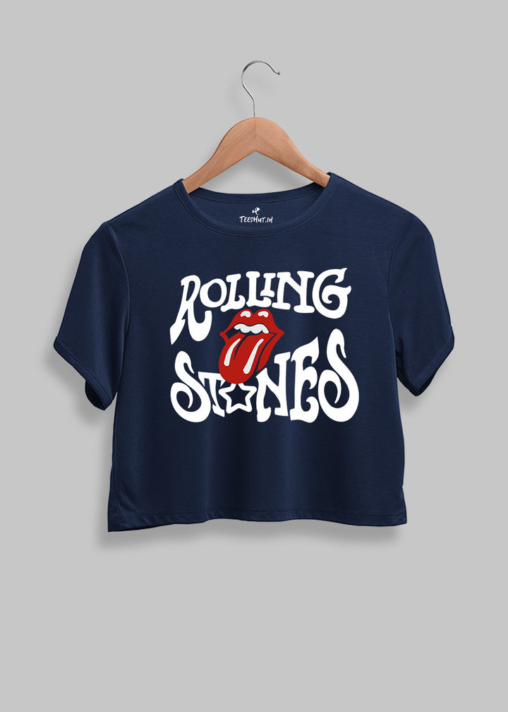 Rolling Stones Women Crop Top