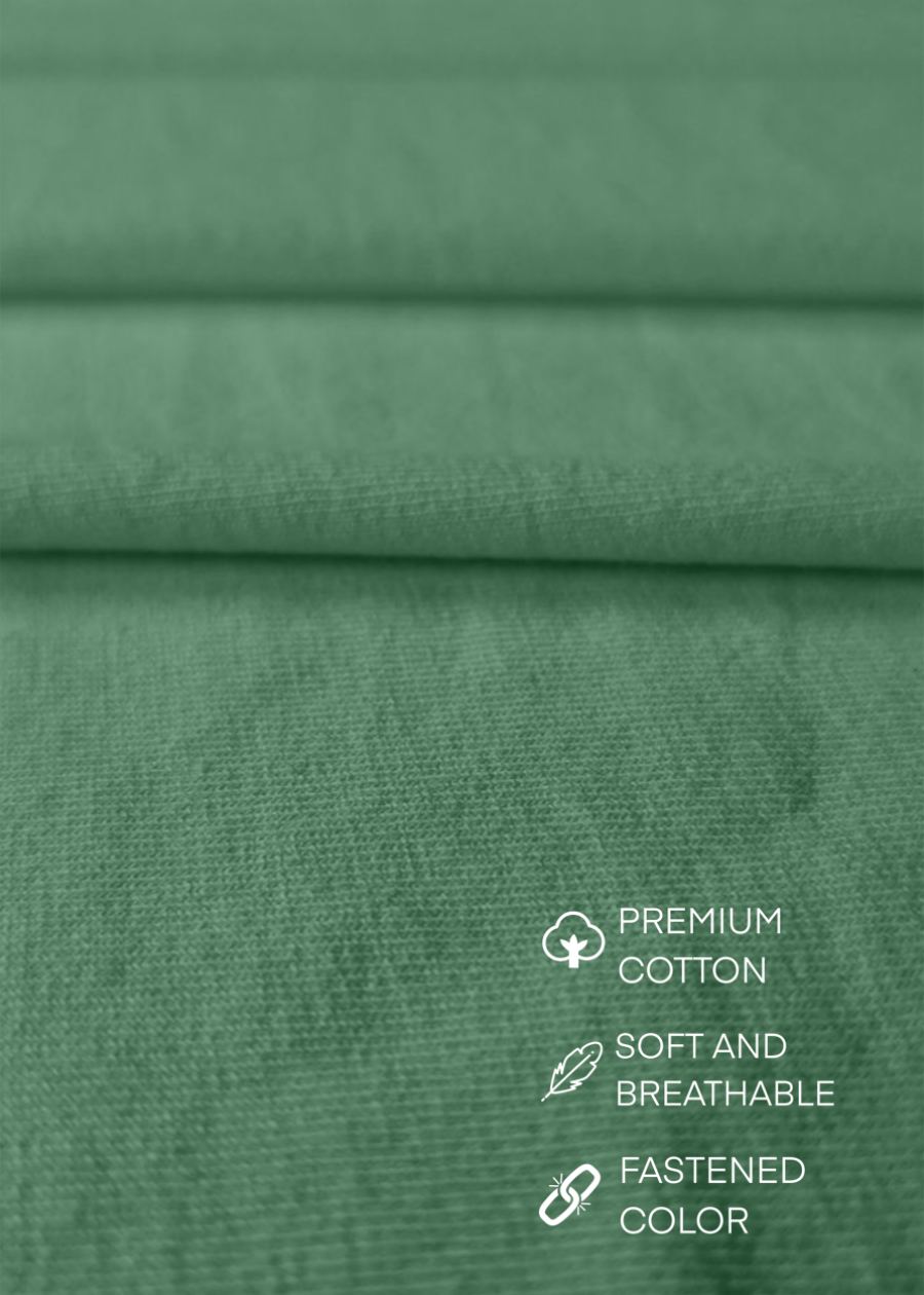 Solid Women Half Sleeve Crop Top - Mint Green