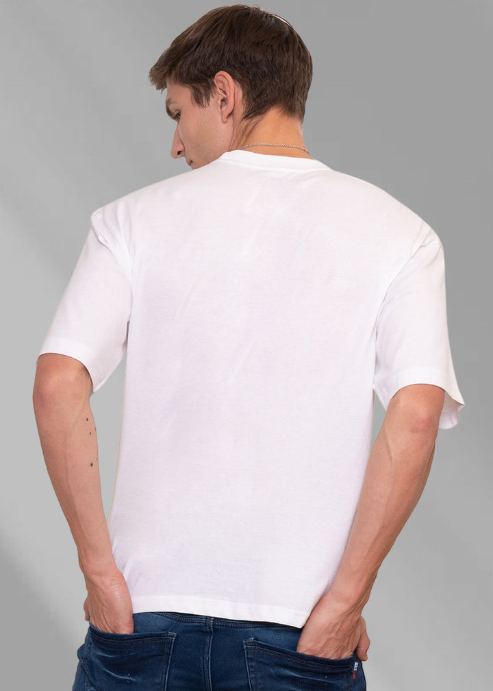 Rose for No One Men Oversized T-Shirt - White
