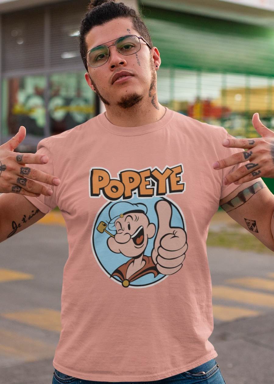 Popeye The Sailor Man Men Half Sleeve T-Shirt - teeshut