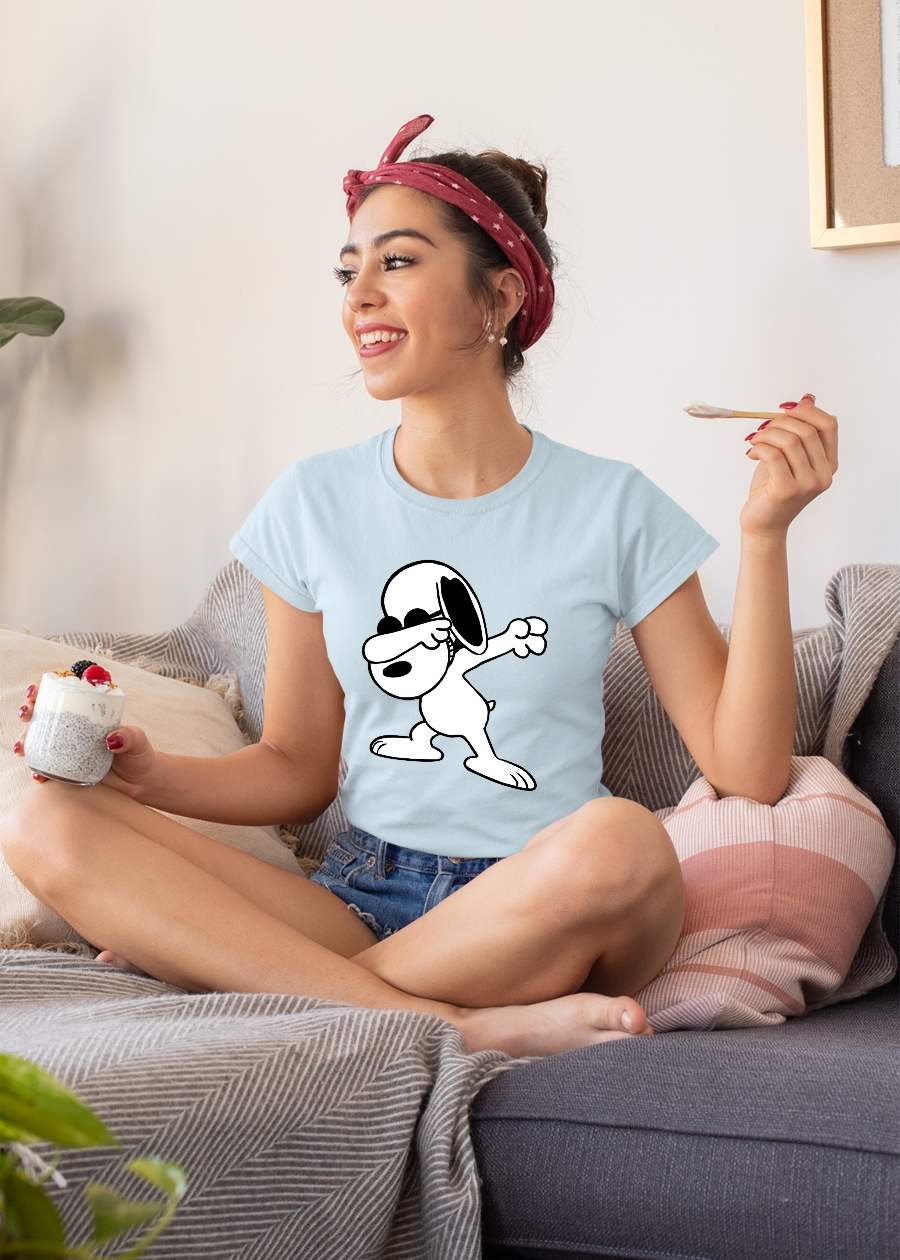 Snoopy Women Half Sleeve T-Shirt