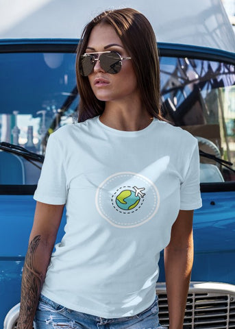Fly Around The World Half Sleeve T-Shirt